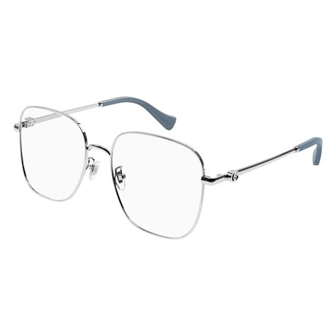 Gucci™ GG1144O 002 54 Silver Eyeglasses 